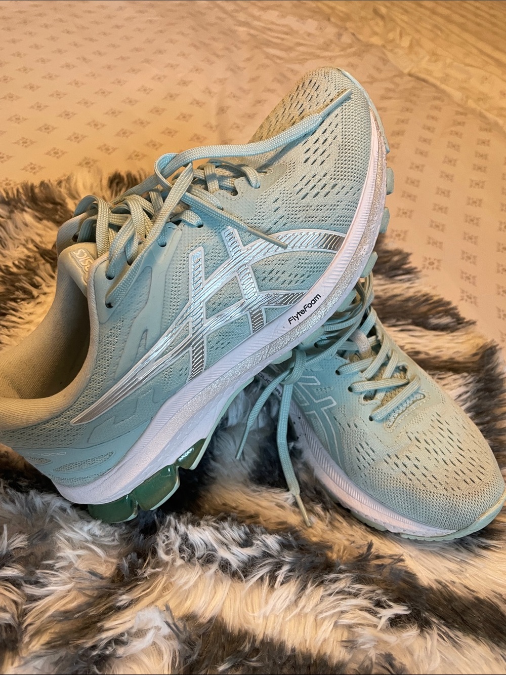 ASICS Women's Mint Green Running Sneakers with GEL Cushioning